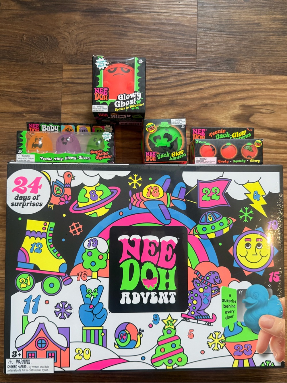 Nee Doh Christmas Advent Calendar and Halloween Bundle Lot